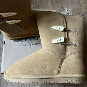 BearPaw Abigail Wide Wheat Boots